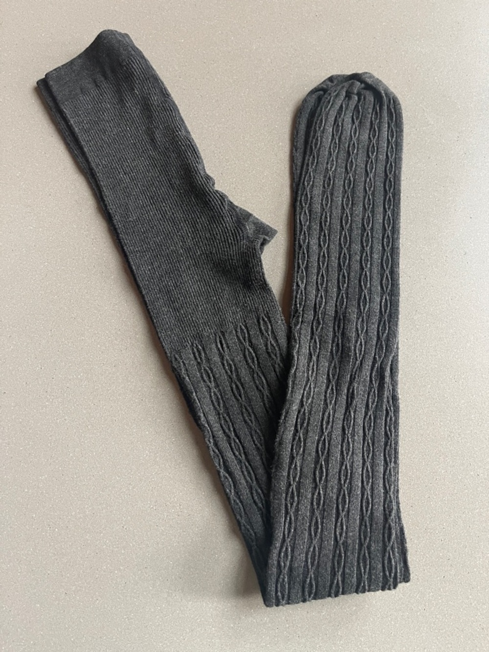 Boden Women Black Ribbed Knit Tights